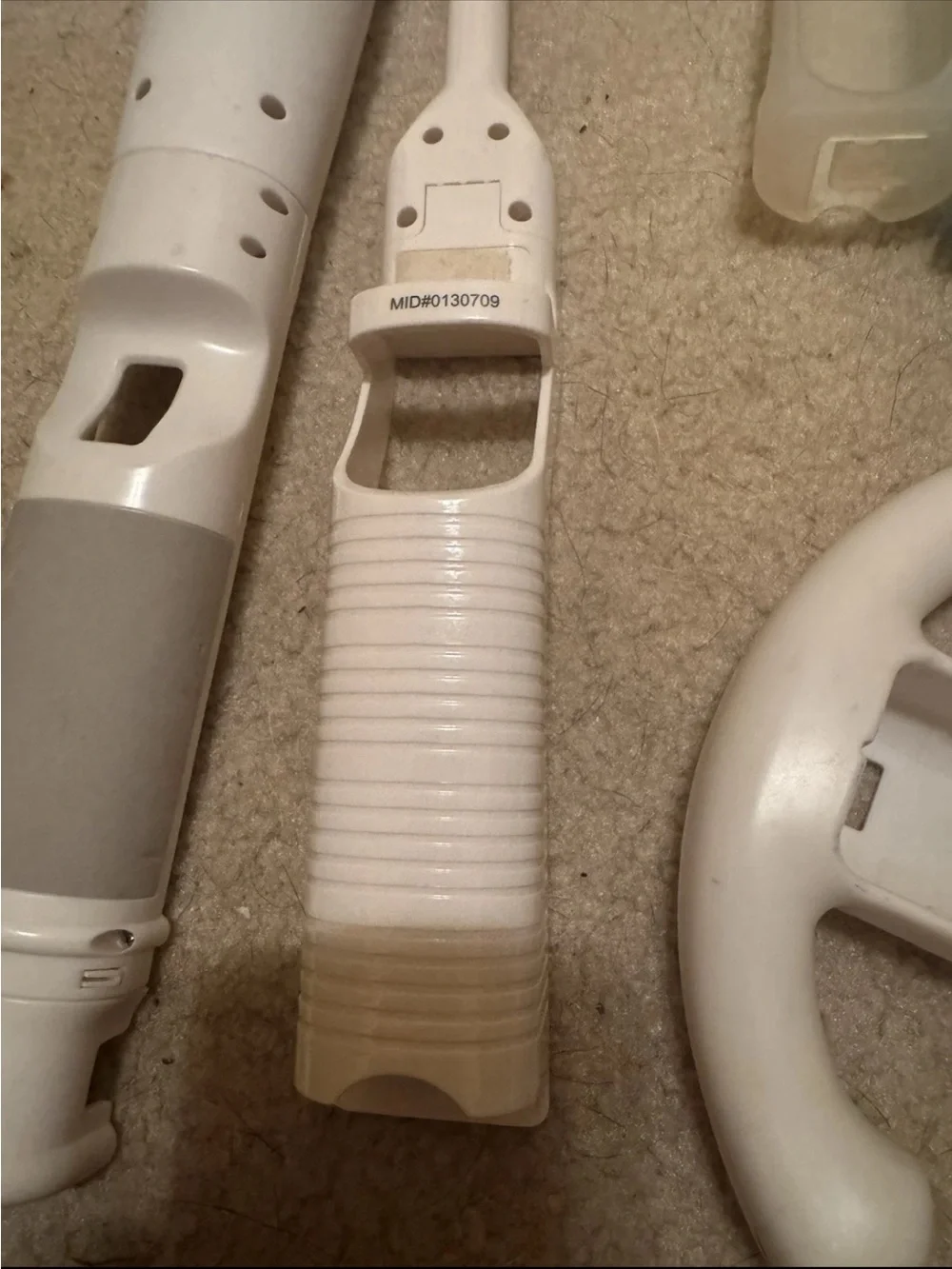 Nintendo Wii Remote Set: Wheel, White Shell Parts + Clear/Blue/Black Jackets